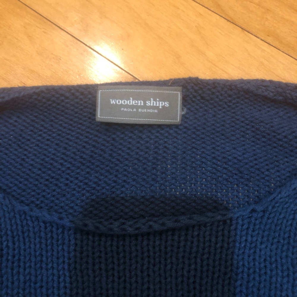 Wooden Ship Sweater With BEACH in white letters Size S/M